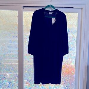 Wonderly Midnight Blue Long Sleeve Dress